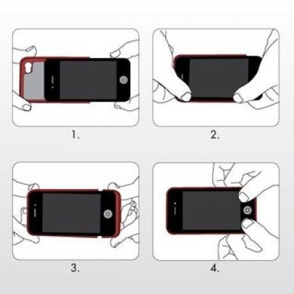 Skech Hard-Rubber Ultra-Slim - поликарбонатов кейс за iPhone 4/4S  3