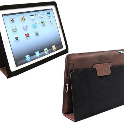 Urbano Ultra Slim Folder - луксозен кожен калъф (естествена кожа) с поставка за iPad mini (кафяв) 4