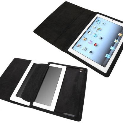 Urbano Ultra Slim Folder - луксозен кожен калъф (естествена кожа) с поставка за iPad mini (кафяв) 5