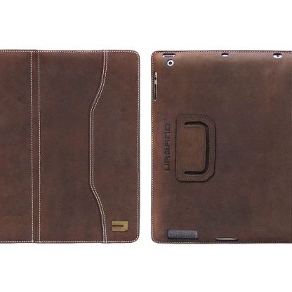 Urbano Ultra Slim Folder - луксозен кожен калъф (естествена кожа) с поставка за iPad mini (кафяв) 3