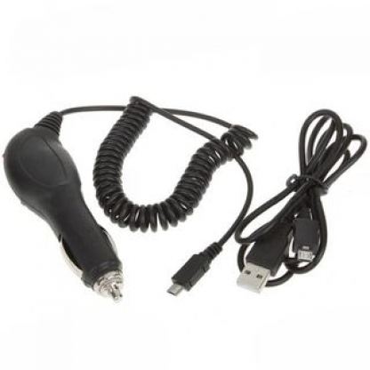 Комплект microUSB захранване за кола и microUSB кабел за мобилни устройства 2