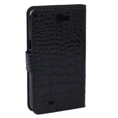 Кожен флип калъф крокодилска кожа с поставка и джоб за карти за Note 2 N7100 6
