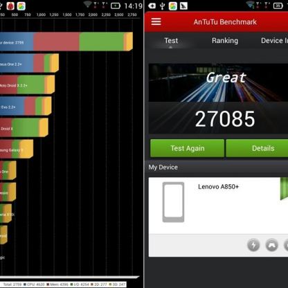 Lenovo A850+, 8-ядрен 1.7Ghz смартфон с две сим карти, Andrоid 4.2 10
