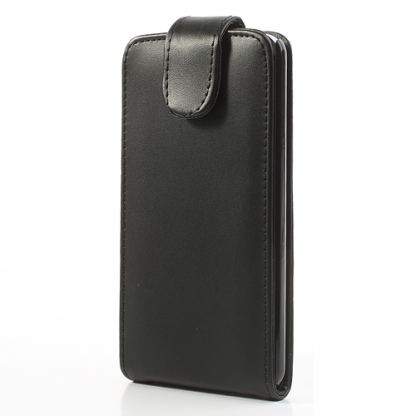 Leather Flip Case - кожен калъф за LG G2 (черен) 3