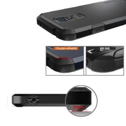 Spigen Tough Armor - удароустойчив хибриден кейс за Samsung Galaxy S5 (черен) 3