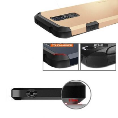 Spigen Tough Armor - удароустойчив хибриден кейс за Samsung Galaxy S5 (златист) 2