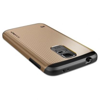 Spigen Mesh Armor - удароустойчив хибриден кейс за Samsung Galaxy S5 (златист) 2