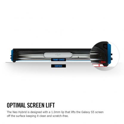 Spigen Neo Detachable Framer - удароустойчив хибриден кейс за Samsung Galaxy S5 (черен-син) 5