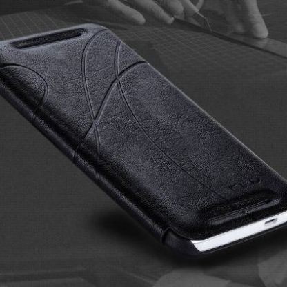 Oscar II Luxury Series - луксозен кожен флип калъф, ръчна изработка за Samsung Galaxy S5/S5 NEO  (черен) 7