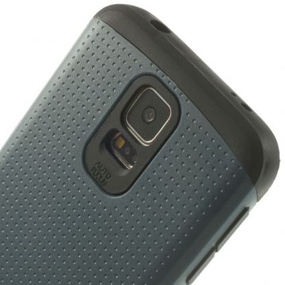Spigen Mesh Armor - удароустойчив хибриден кейс за Samsung Galaxy S5 (тъмносин) 2