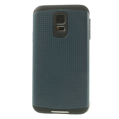 Spigen Mesh Armor - удароустойчив хибриден кейс за Samsung Galaxy S5 (тъмносин) 4