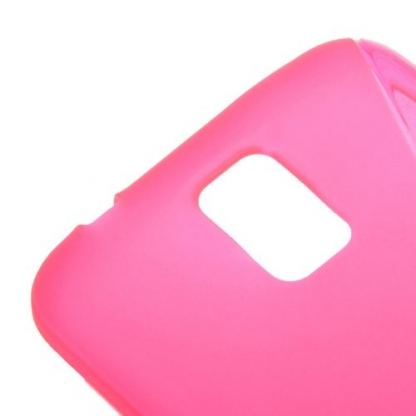 S-Line силиконов кейс за Samsung Galaxy S5 (розов) 2