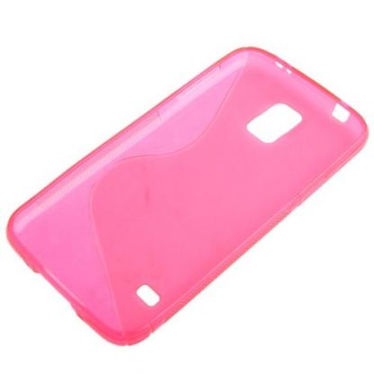 S-Line силиконов кейс за Samsung Galaxy S5 (розов) 4