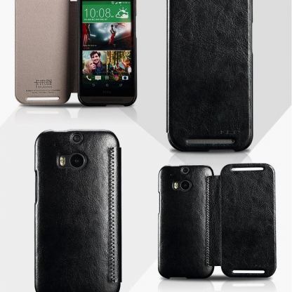 Kalaideng England Series Flip Case - хоризонтален кожен калъф за HTC ONE 2 M8 (черен) 3