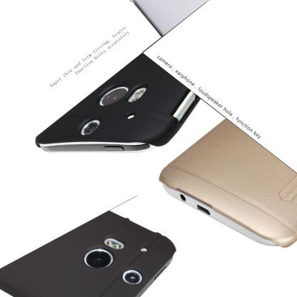 Nillkin Super Frosted Shield - тънък поликарбонатов кейс за HTC One 2 (M8) (бял) 5