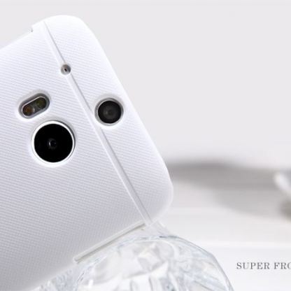 Nillkin Super Frosted Shield - тънък поликарбонатов кейс за HTC One 2 (M8) (бял) 2