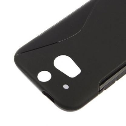 S-Line - силиконов кейс за HTC One 2 (M8) (черен) 2