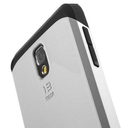 Spigen Armor - удароустойчив хибриден кейс за Samsung Galaxy Note 3 (сребрист) 3