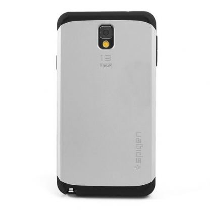 Spigen Armor - удароустойчив хибриден кейс за Samsung Galaxy Note 3 (сребрист) 2