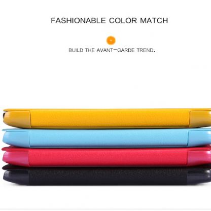 Nillkin Window Flip Case - кожен калъф, тип портфейл за LG G2 (жълт) 8