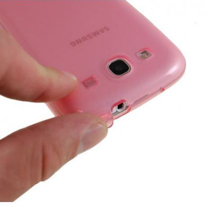 Samsung TPU cover - силиконов кейс за Samsung Galaxy S3 i9300 (розов)  3