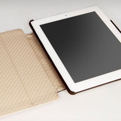 Vaja Leather Agenda - луксозен кожен калъф (ръчна изработка) за iPad 3 (кафяв)  8