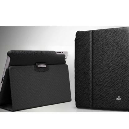 Vaja Libretto - луксозен кожен калъф (ръчна изработка) за iPad 3 (черен)  4