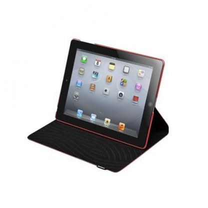 SwitchEasy CANVAS - кожен кейс и поставка за iPad 3 (новият iPad) - червен  3