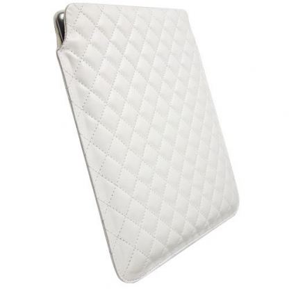 Krusell Avenyn Tablet Pouch - кожен калъф за iPad 3 (Новият iPad) и iPad 2 (бял)  2