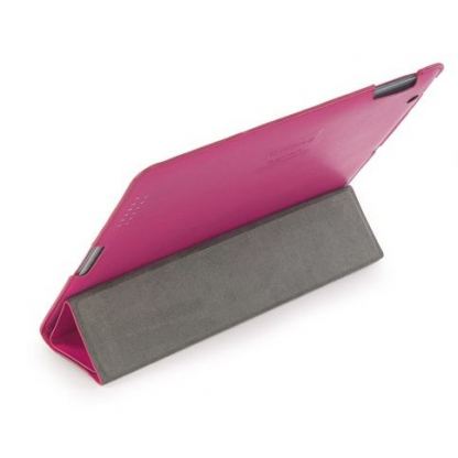 Tucano Cornice Folio Case - кожен кейс с поставка за iPad 2/3 (розов)  3