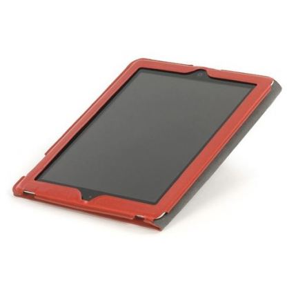 Tucano Cornice Folio Case - кожен кейс с поставка за iPad 2/3 (червен)  3