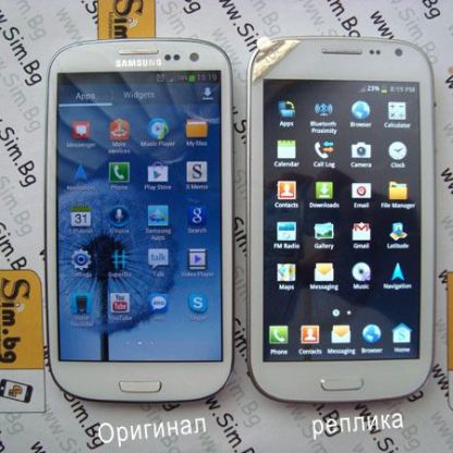 Samsung Galaxy S3, телефон с две сим карти, реплика 16
