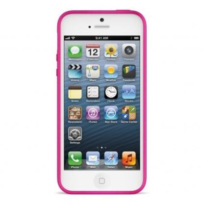 Belkin Grip Glam Matte - термополуретанов калъф за iPhone 5 (розов) 3