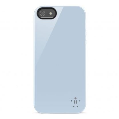 Belkin Shield Sheer Matte - термополуретанов кейс за iPhone 5 (светлосин) 3
