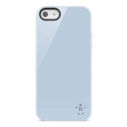 Belkin Shield Sheer Matte - термополуретанов кейс за iPhone 5 (светлосин) 6