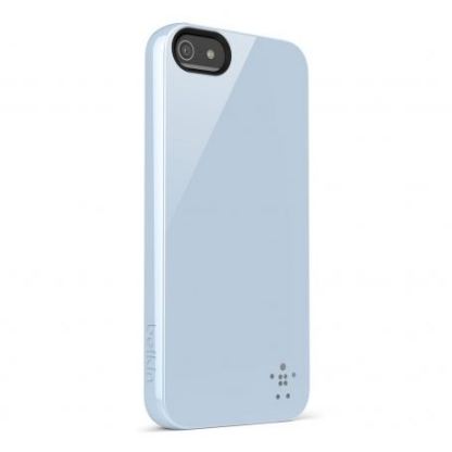 Belkin Shield Sheer Matte - термополуретанов кейс за iPhone 5 (светлосин) 4