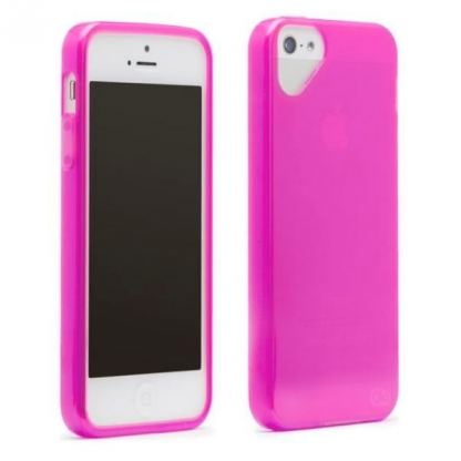 Olo Glacier Snap On TPU Case - термополиуретанов калъф за iPhone 5 (розов) 2