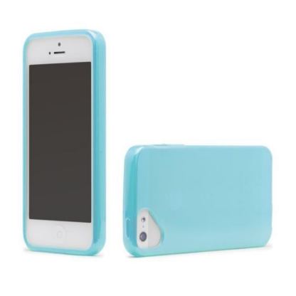 Olo Glacier Snap On TPU Case - термополиуретанов калъф за iPhone 5 (син) 3