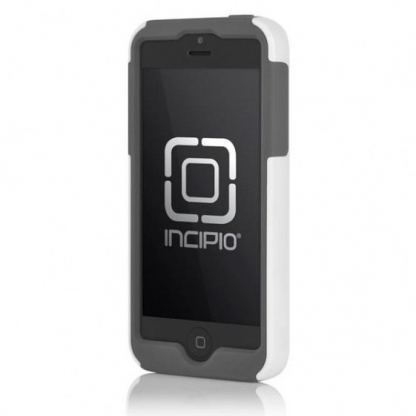 Incipio Code - удароустойчив хибриден кейс за iPhone 5 (сив-черен) 4