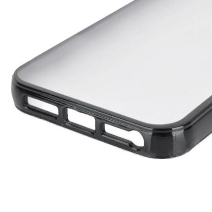 Protective Frame Case - поликарбонатов кейс и силиконова обвивка за iPhone 5 (черен-прозрачен) 4