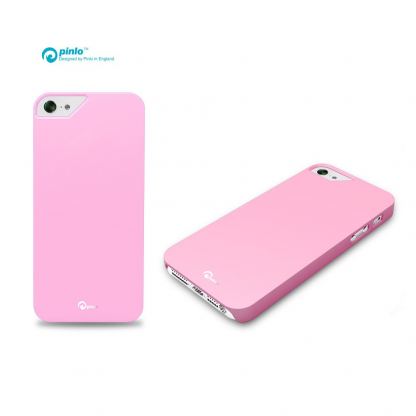 Pinlo Rubber Slice - поликарбонатов кейс за iPhone 5 (розов) 3