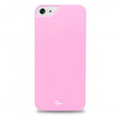 Pinlo Rubber Slice - поликарбонатов кейс за iPhone 5 (розов) 2