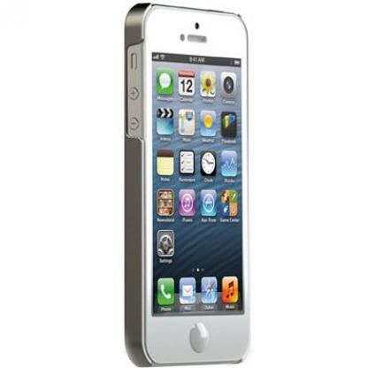 Tunewear Eggshell Pearl - тънък кейс с аксесоари за iPhone 5 (тъмносив) 2