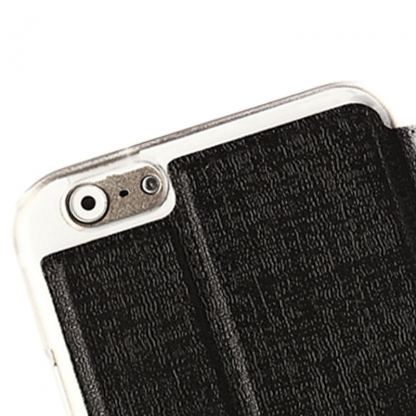 Oracle Flip Leather калъф, тип портфейл с поставка за iPhone 6 Plus, iPhone 6S Plus (черен) 4