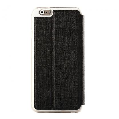 Oracle Flip Leather калъф, тип портфейл с поставка за iPhone 6 Plus, iPhone 6S Plus (черен) 2