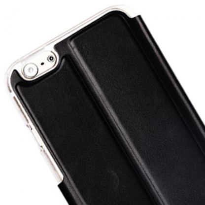 Voltage Flip Leather калъф, тип портфейл с джоб за карти и поставка за iPhone 6 Plus, iPhone 6S Plus (черен) 2