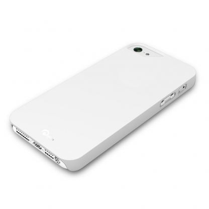 Pinlo Rubber Slice - поликарбонатов кейс за iPhone 5 (бял) 2