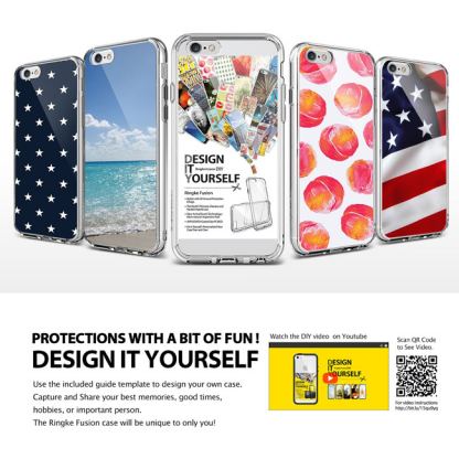 Ringke Hybrid Case - хибриден кейс за iPhone 6/6S (прозрачен) 12