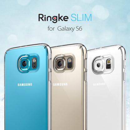Ringke Slim Case - поликарбонатов кейс за Samsung Galaxy S6 (черен) 3