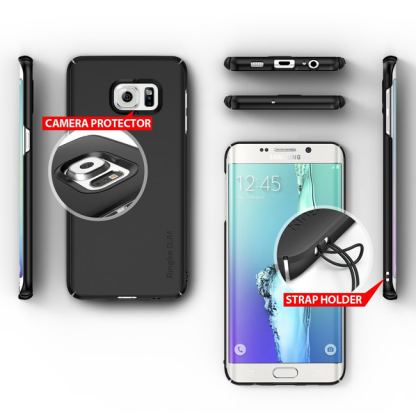 Ringke Slim Case - поликарбонатов кейс за Galaxy S6 Edge Plus (черен) 3